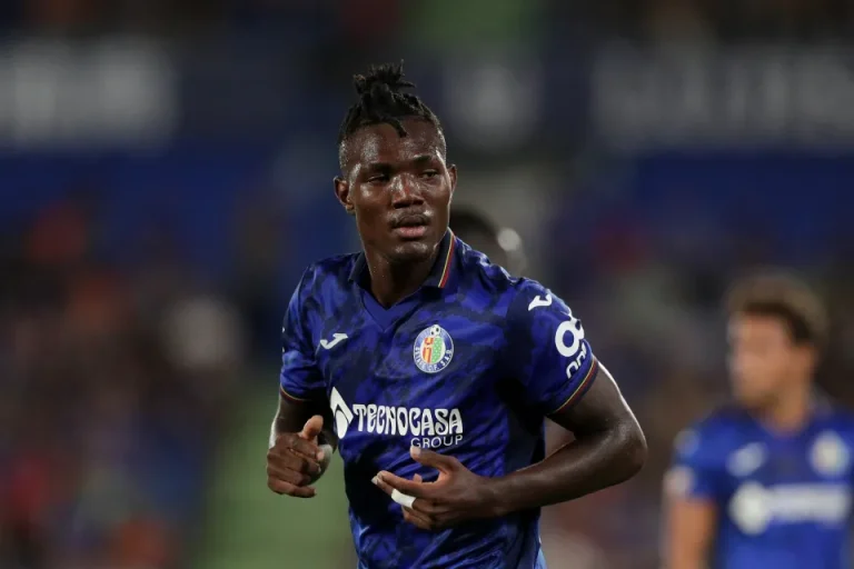 Christantus Uche playing for Getafe in La Liga 2024/25 season