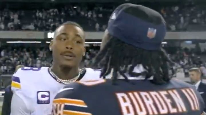 Justin Jefferson Shares Uplifting Message with Bears Rookie Luther Burden III After Quiet NFL Debut - Loadedmore.ng