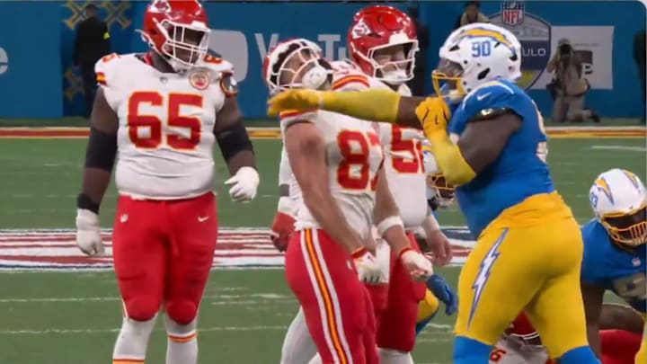 NFL Fines Chargers DL Teair Tart for Open-Hand Strike on Travis Kelce in Brazil Game - Loadedmore.ng